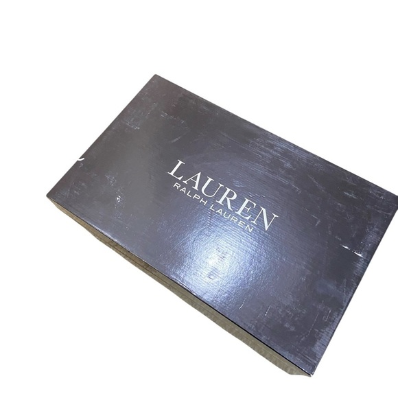 NWT Lauren Ralph Lauren Angeline white cow leather lace up platform sneakers 9.5 - Picture 9 of 14